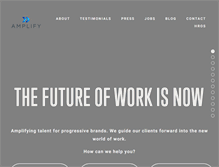 Tablet Screenshot of amplifytalent.com